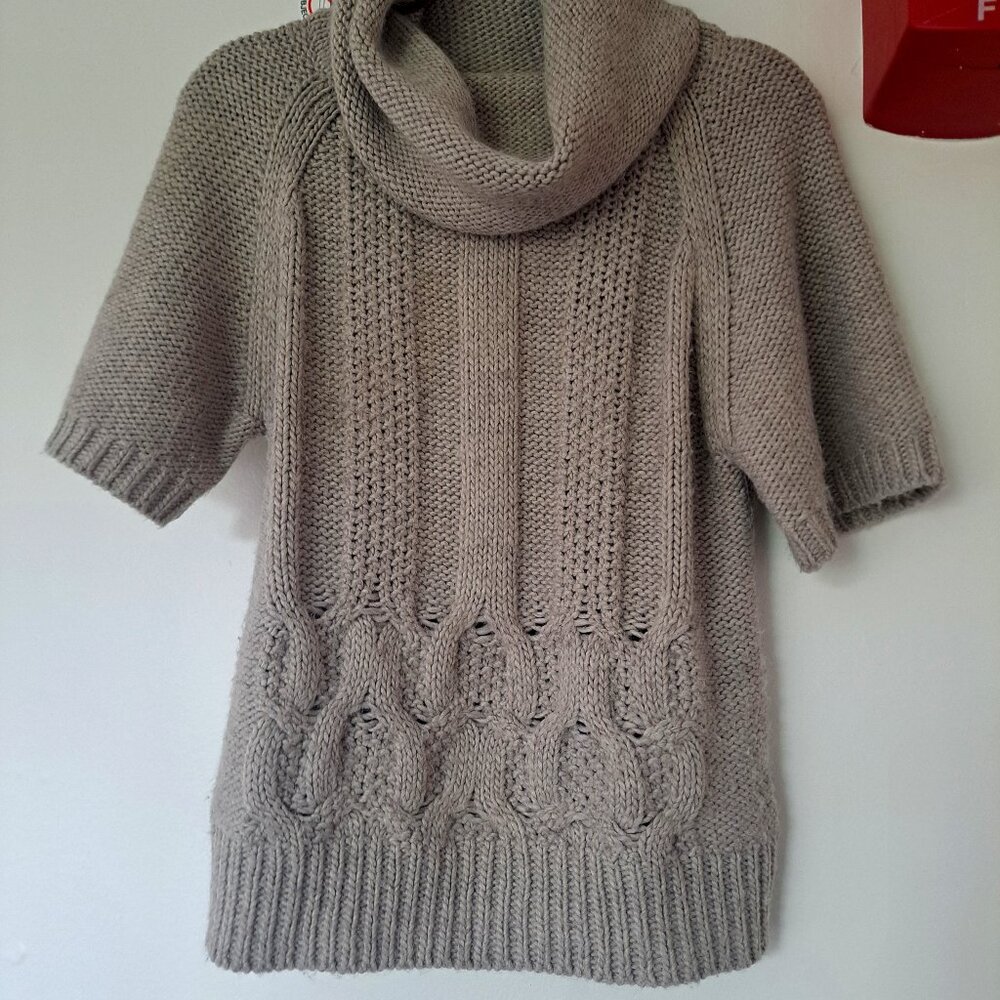 wool sweater cable knit cozy neck warmer